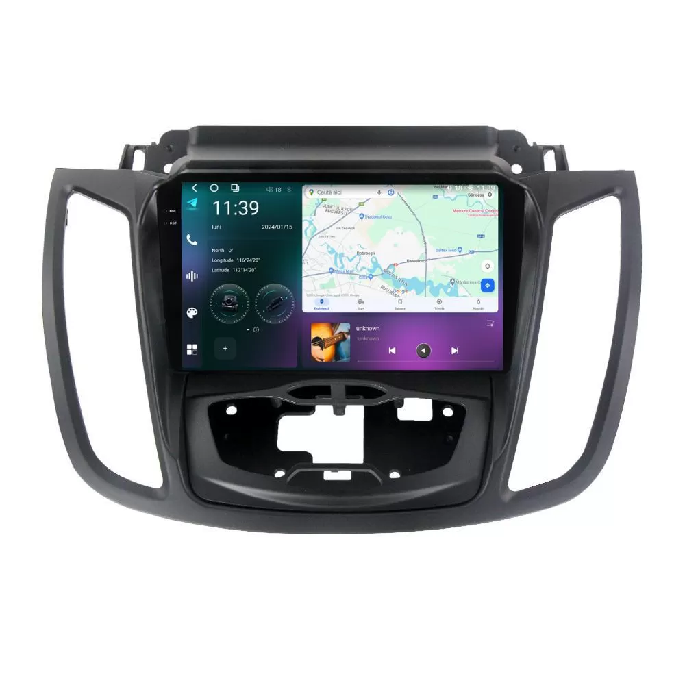 Navigatie dedicata cu Android Ford C-Max II Grand C-Max 2010 - 2019 cu navigatie originala, 12GB RAM, Radio GPS Dual Zone, Display 2K QLED 9.5