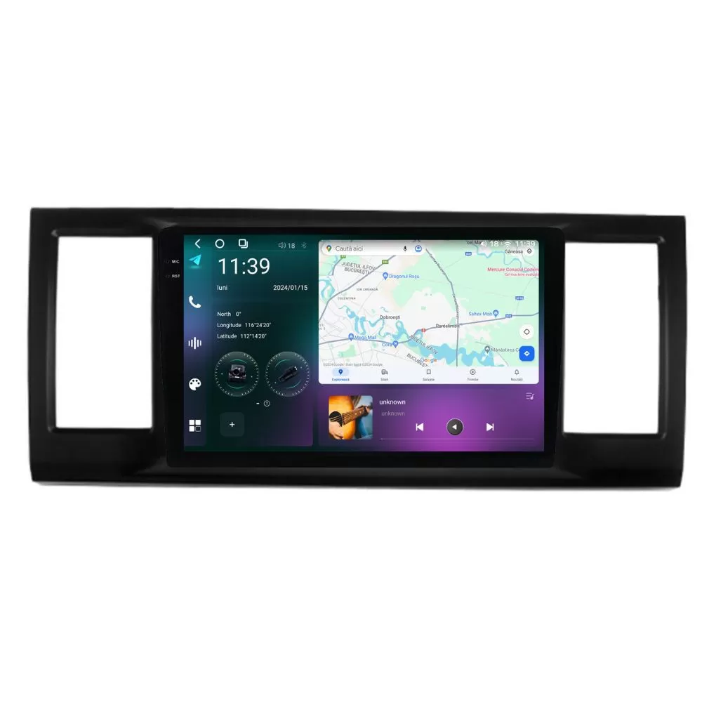 Navigatie dedicata cu Android VW Transporter Caravelle Multivan T6 2015 - 2020, 12GB RAM, Radio GPS Dual Zone, Display 2K QLED 9.5