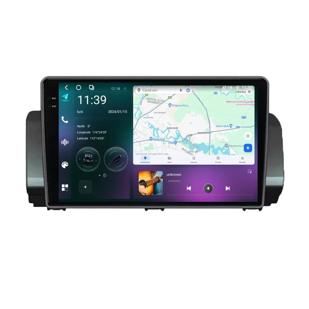 Navigatie dedicata cu Android Dacia Jogger dupa 2021, 12GB RAM, Radio GPS Dual Zone, Display 2K QLED 9.5
