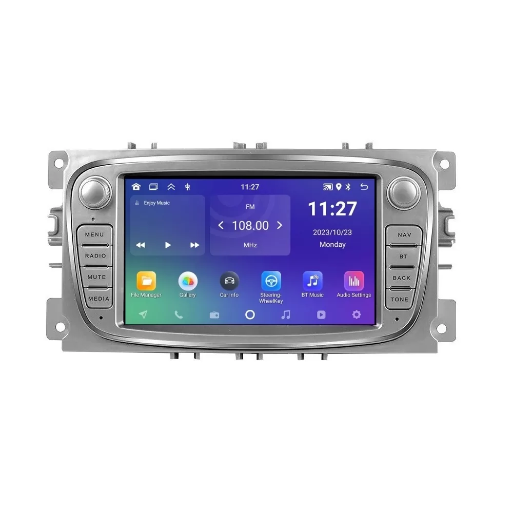 Navigatie dedicata cu Android Ford Mondeo IV 2007 - 2014, gri, 2GB RAM, Radio GPS Dual Zone, Display HD 7