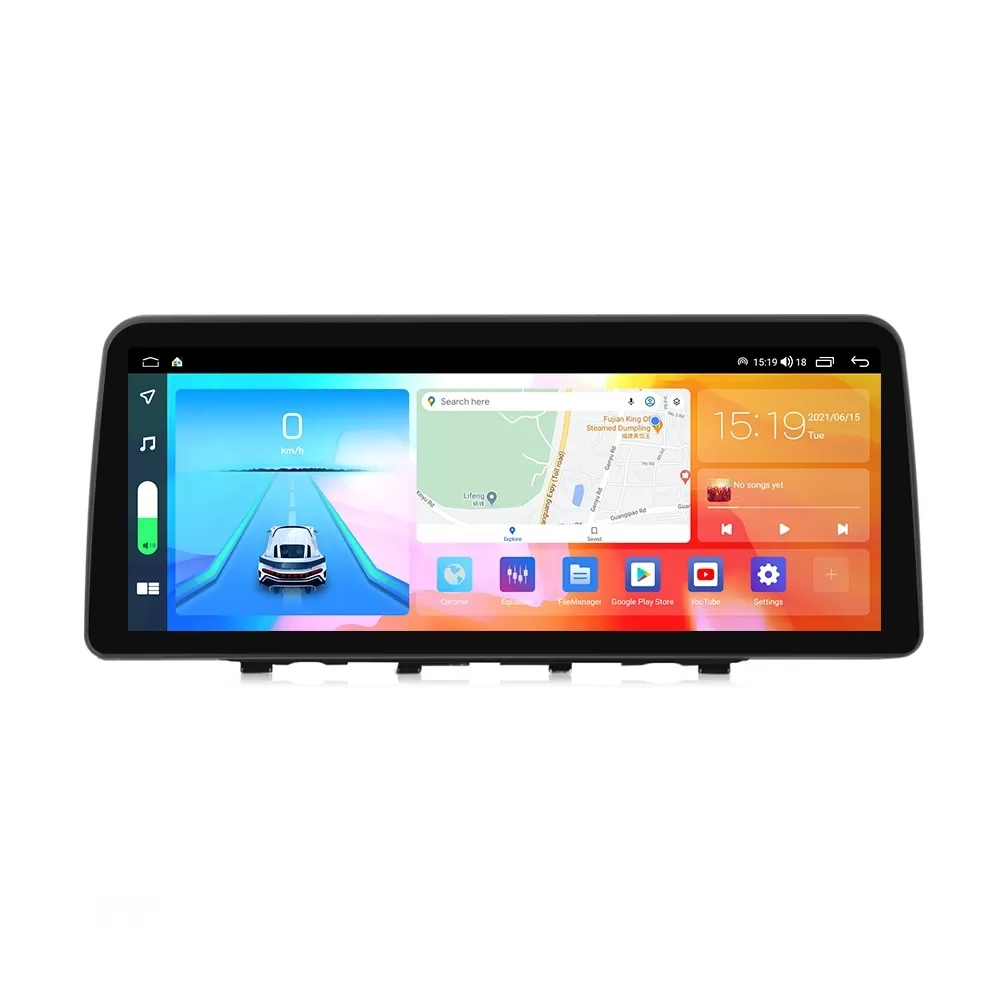 Navigatie dedicata cu Android Honda Civic X 2015 - 2021, 4GB RAM, Radio GPS Dual Zone, Display QLED 12.3