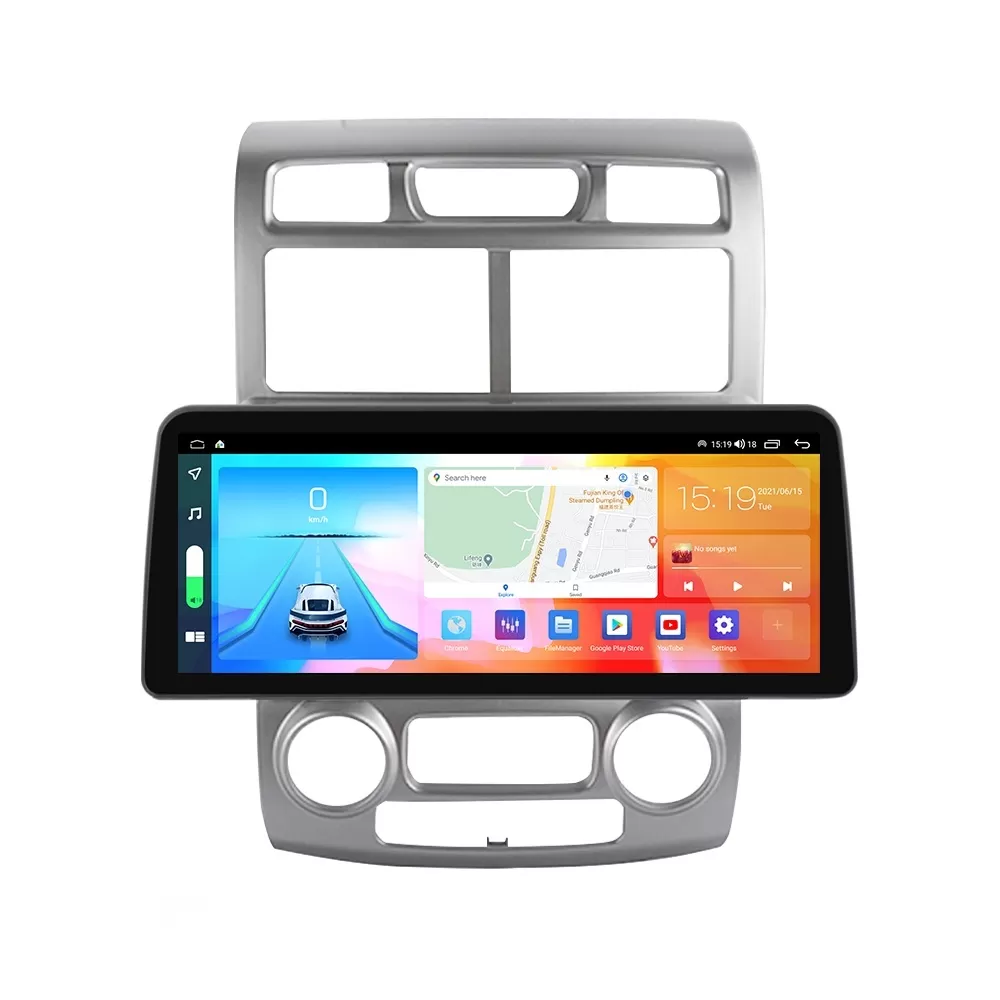 Navigatie dedicata cu Android KIA Sportage 2004 - 2010 fabricata in Coreea, clima automata, 4GB RAM, Radio GPS Dual Zone, Display QLED 12.3