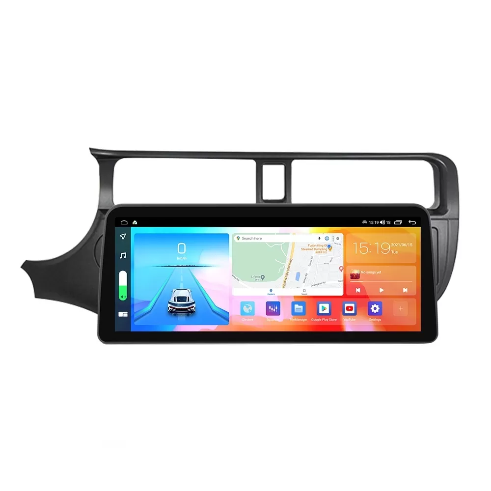 Navigatie dedicata cu Android Kia Rio III 2011 - 2014, 4GB RAM, Radio GPS Dual Zone, Display QLED 12.3