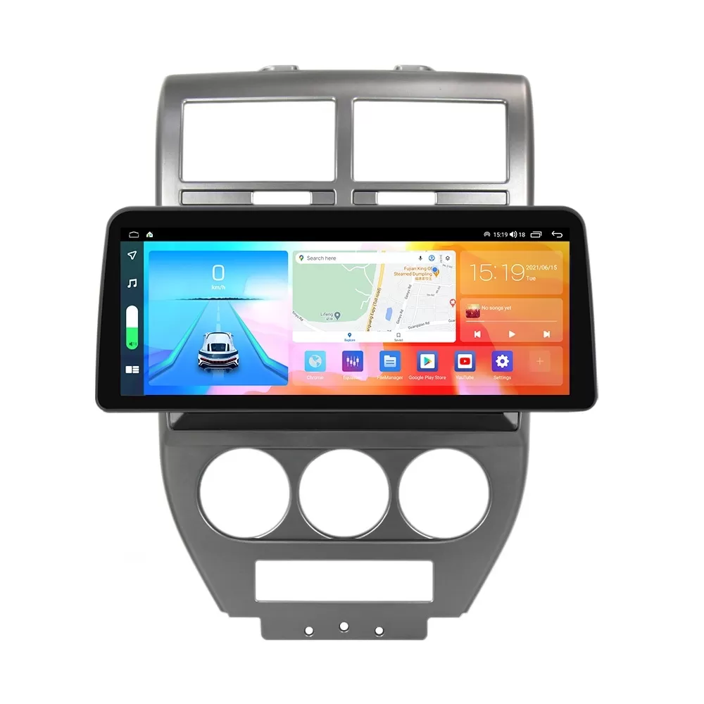 Navigatie dedicata cu Android Jeep Patriot 2006 - 2010, 8GB RAM, Radio GPS Dual Zone, Display QLED 12.3