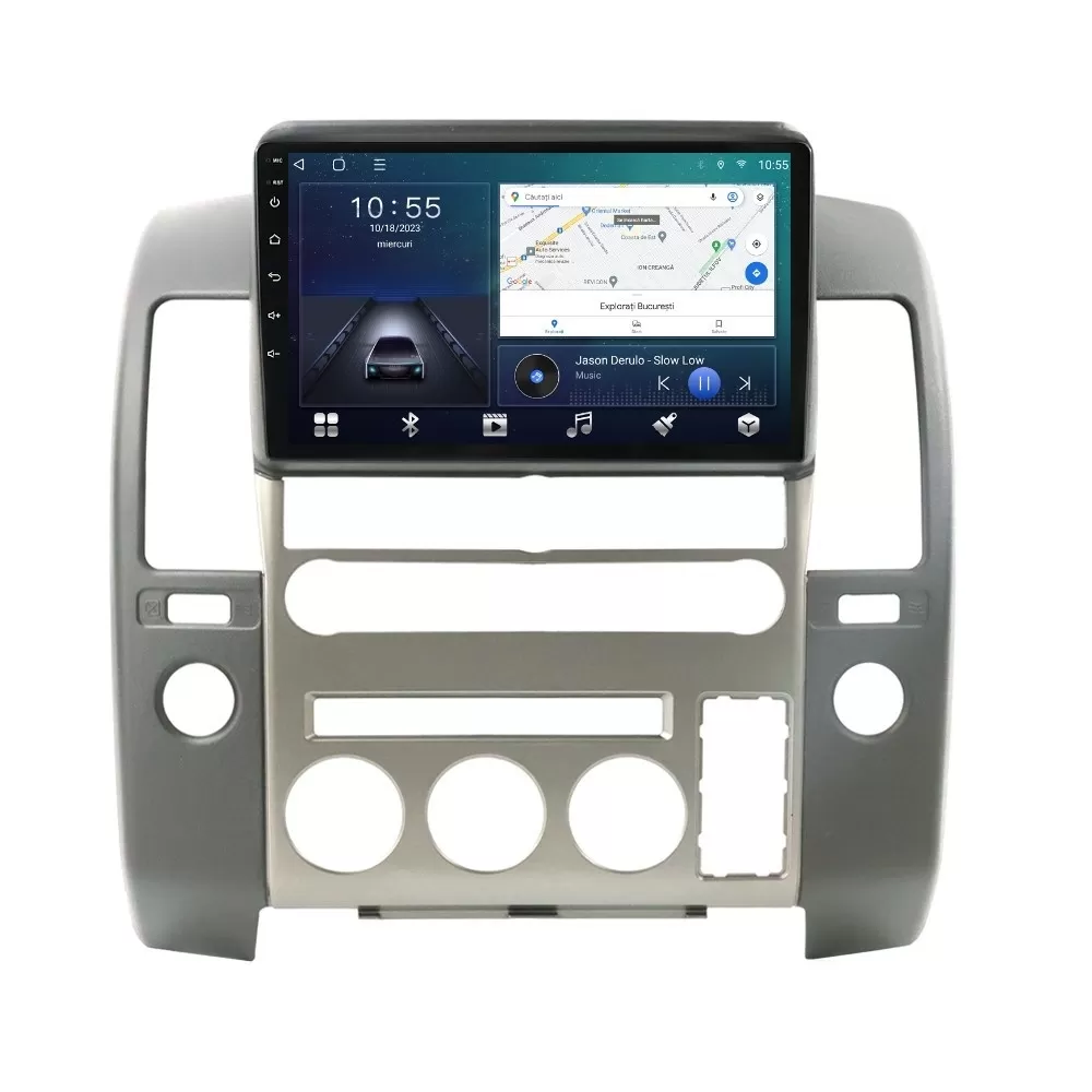 Navigatie dedicata cu Android Nissan Navara D40 2004 - 2010 cu navigatie originala, 2GB RAM, Radio GPS Dual Zone, Display HD QLED 9