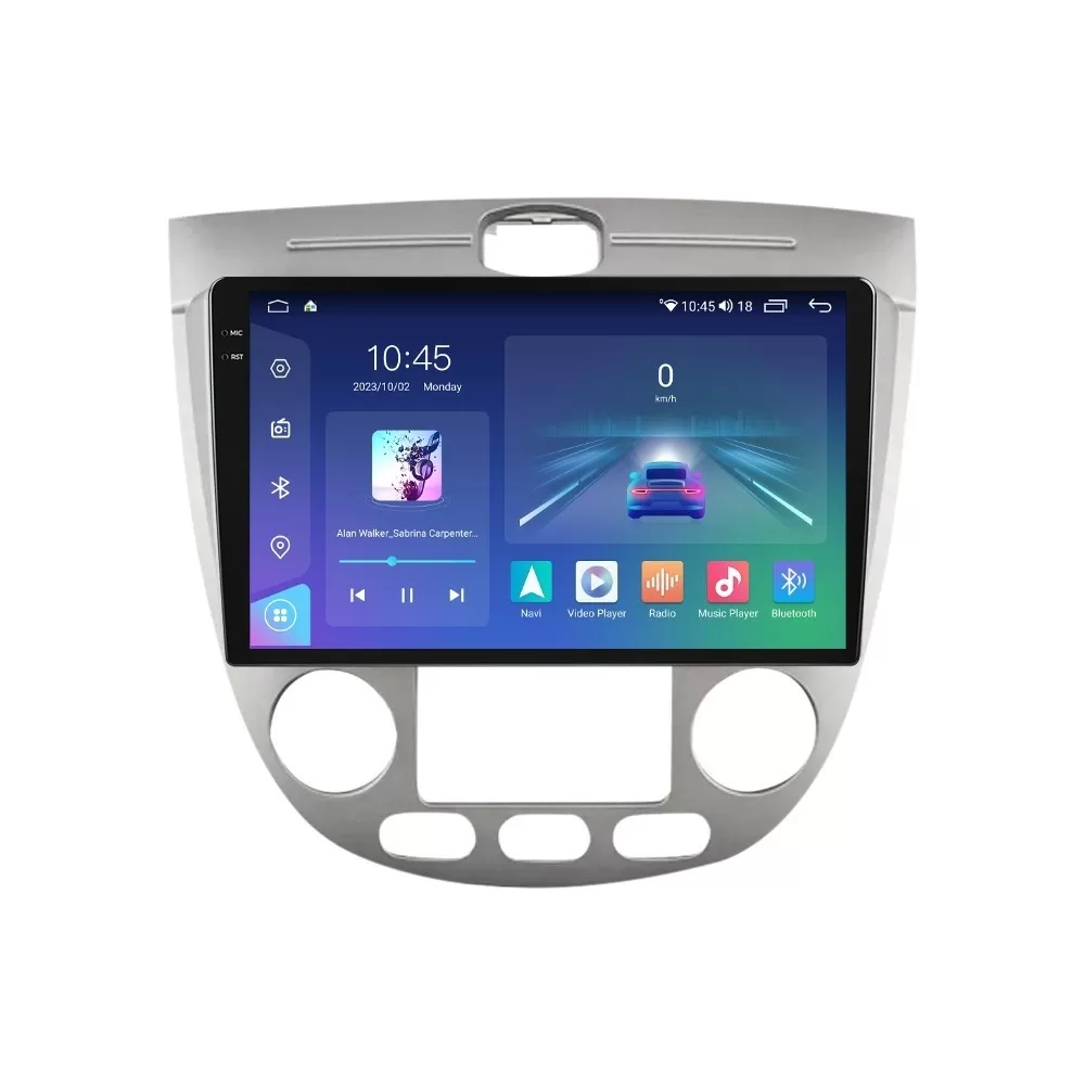 Navigatie dedicata cu Android Chevrolet Lacetti 2003 - 2010, clima automata, 4GB RAM, Radio GPS Dual Zone, Display 2K QLED 9.5
