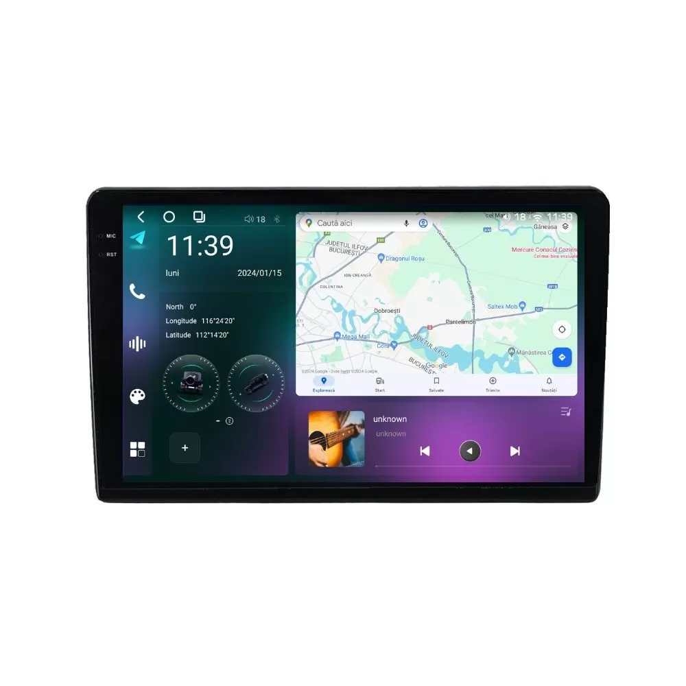 Navigatie dedicata cu Android Renault Trafic II 2001 - 2010, 12GB RAM, Radio GPS Dual Zone, Display 2K QLED 10.36