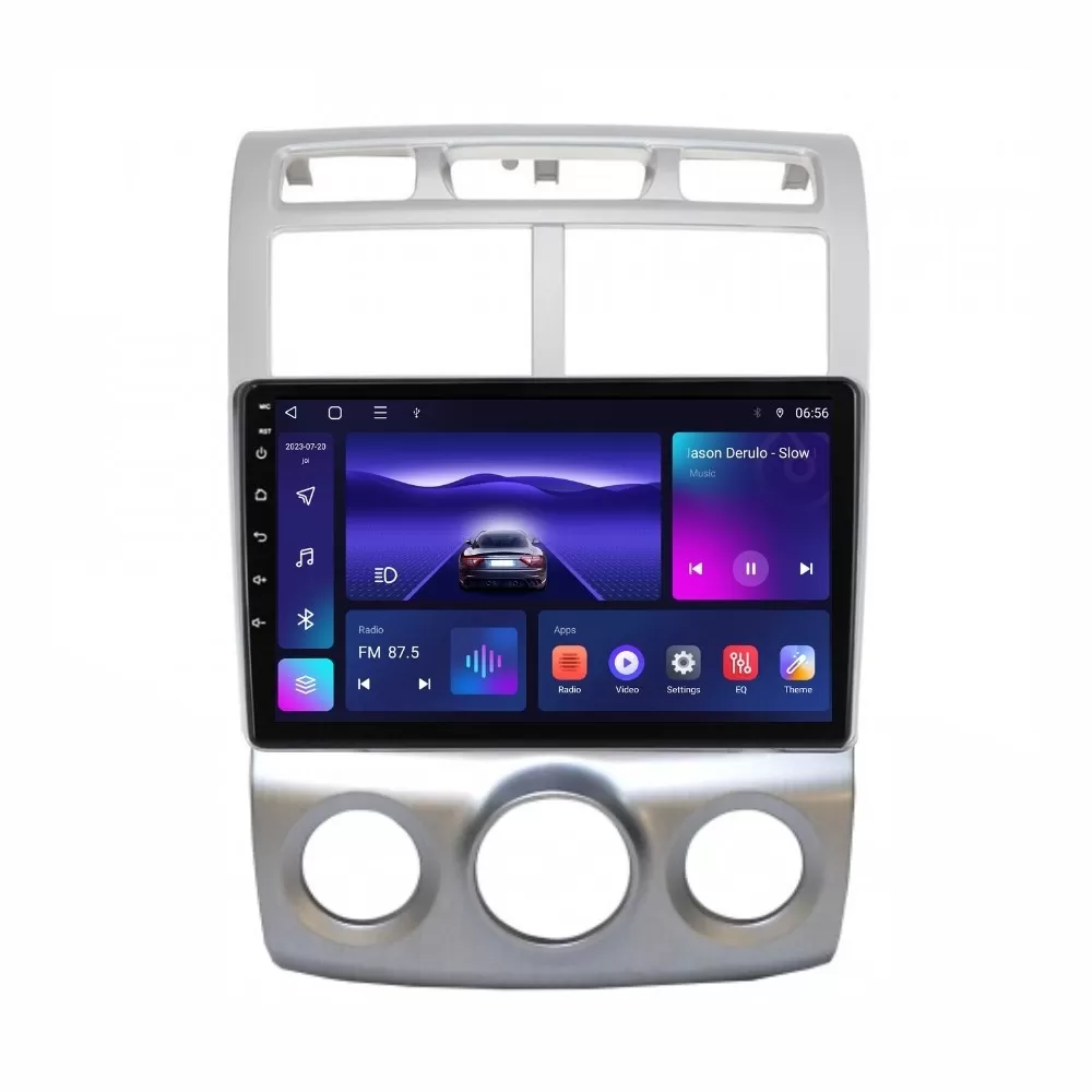 Navigatie dedicata cu Android KIA Sportage 2004 - 2010 fabricata in Coreea, clima manuala, 4GB RAM, Radio GPS Dual Zone, Display HD IPS 9