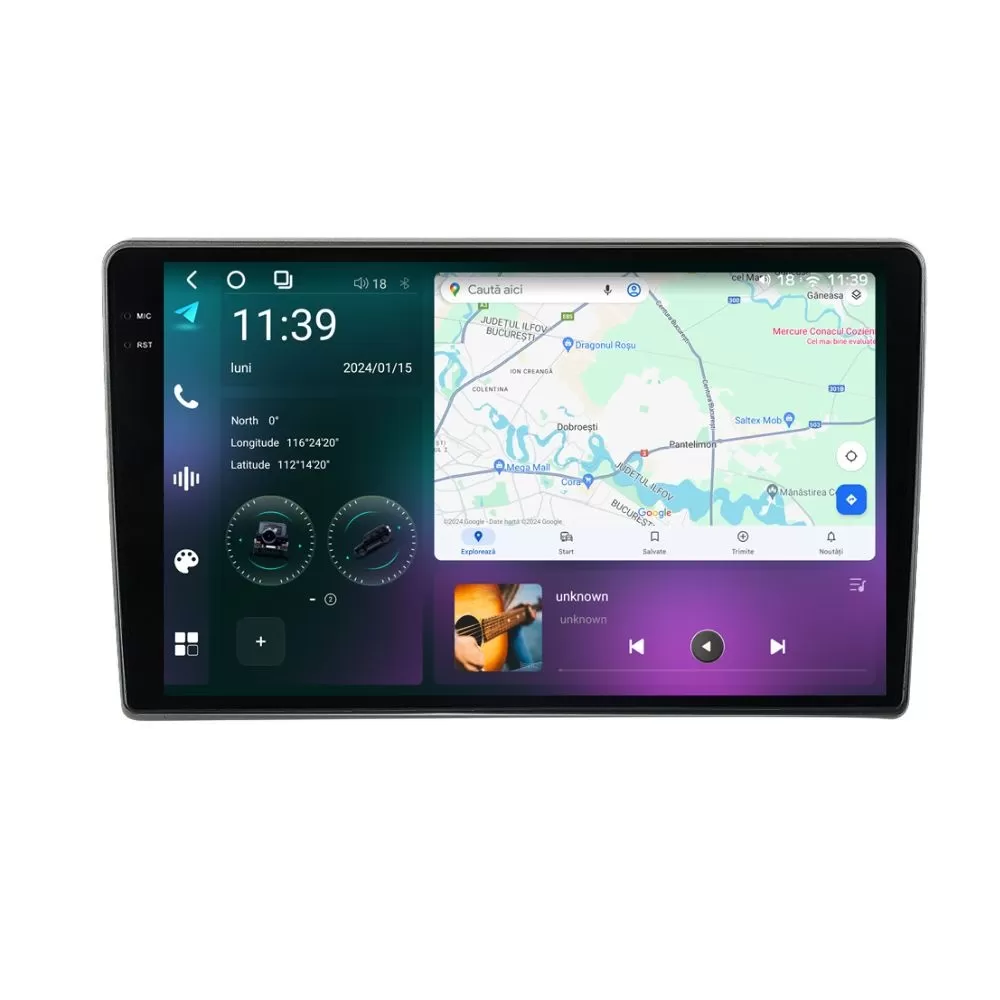Navigatie dedicata cu Android Nissan Pathfinder III R51 2010 - 2014 cu navigatie originala, 12GB RAM, Radio GPS Dual Zone, Display 2K QLED 9.5