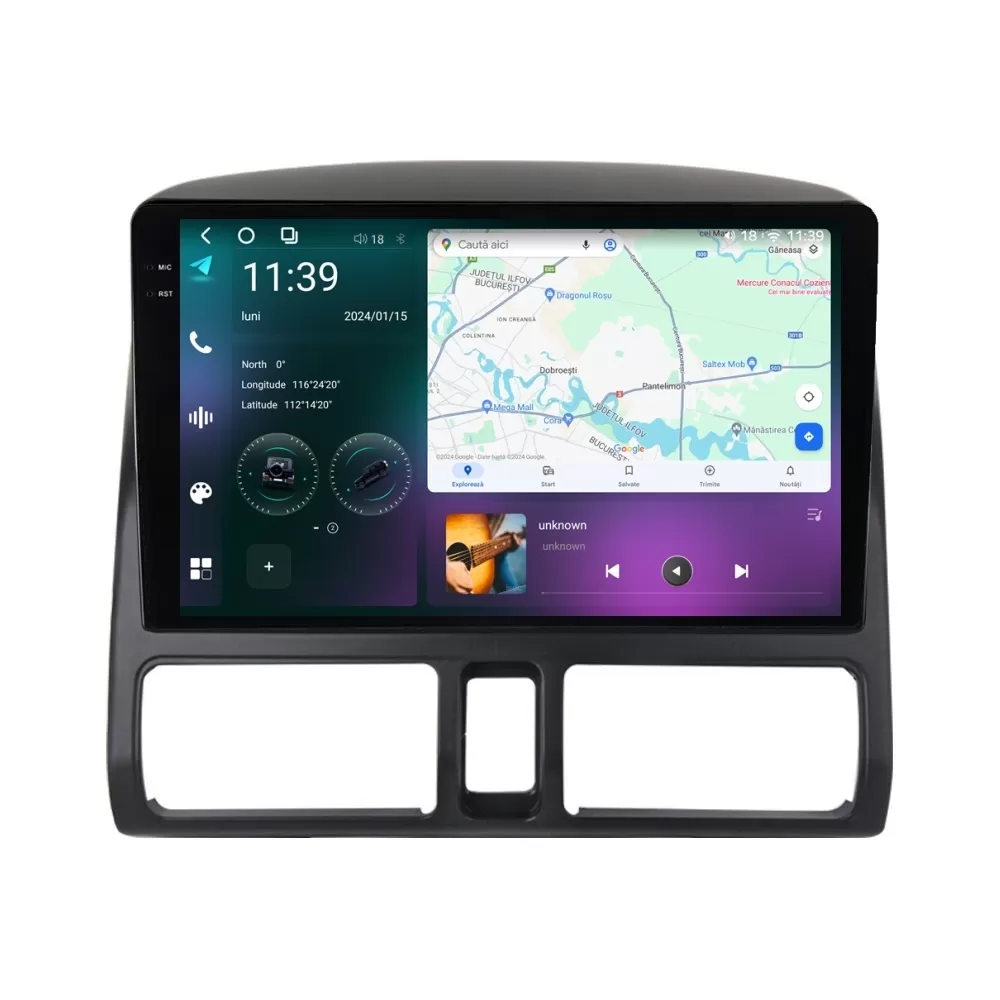Navigatie dedicata cu Android Honda CR-V II 2001 - 2006, 12GB RAM, Radio GPS Dual Zone, Display 2K QLED 9.5