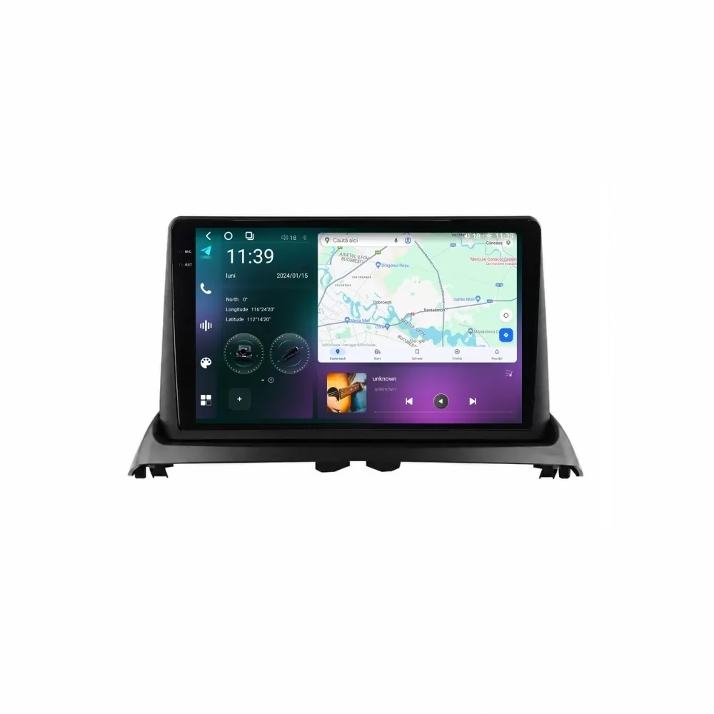 Navigatie dedicata cu Android Renault Clio II 1998 - 2005, 12GB RAM, Radio GPS Dual Zone, Display 2K QLED 9.5