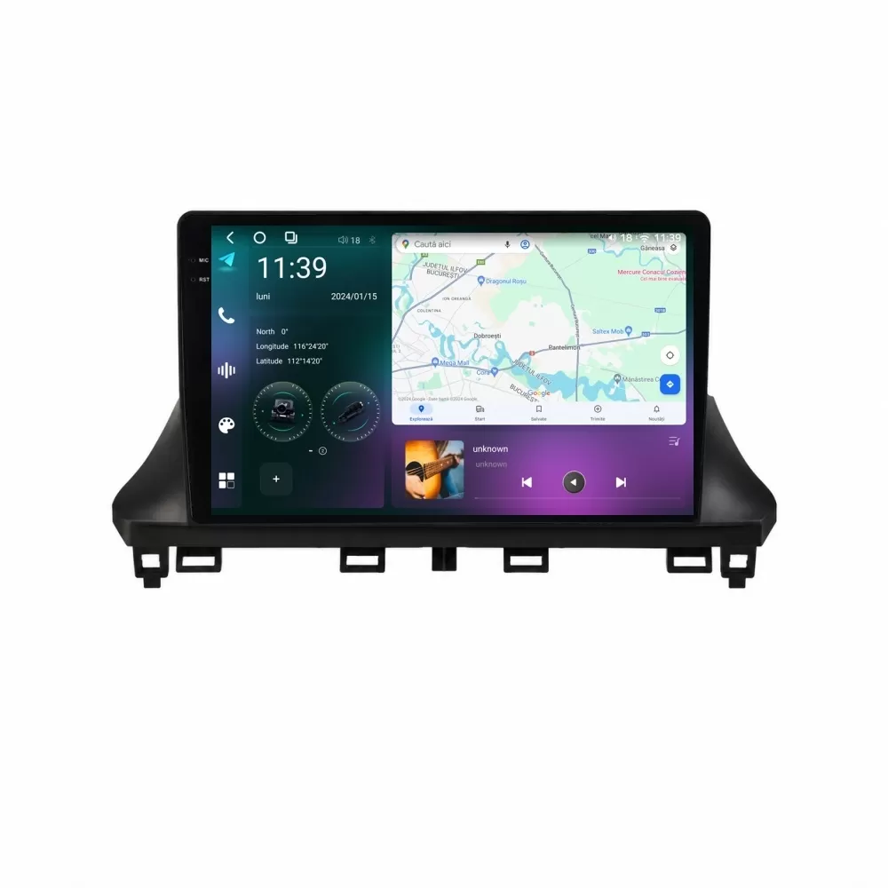 Navigatie dedicata cu Android Citroen Jumpy dupa 2024, 12GB RAM, Radio GPS Dual Zone, Display 2K QLED 10.36