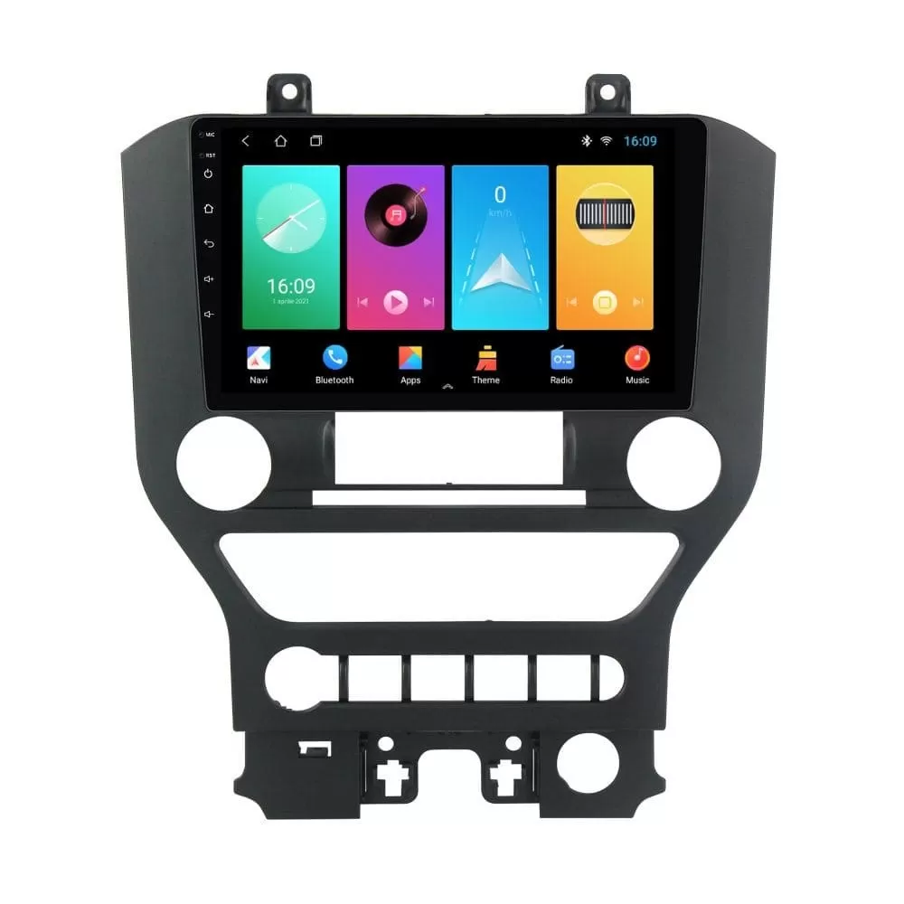 Navigatie dedicata cu Android Ford Mustang 2014 - 2021 cu navigatie originala, 1GB RAM, Radio GPS Dual Zone, Display HD IPS 9