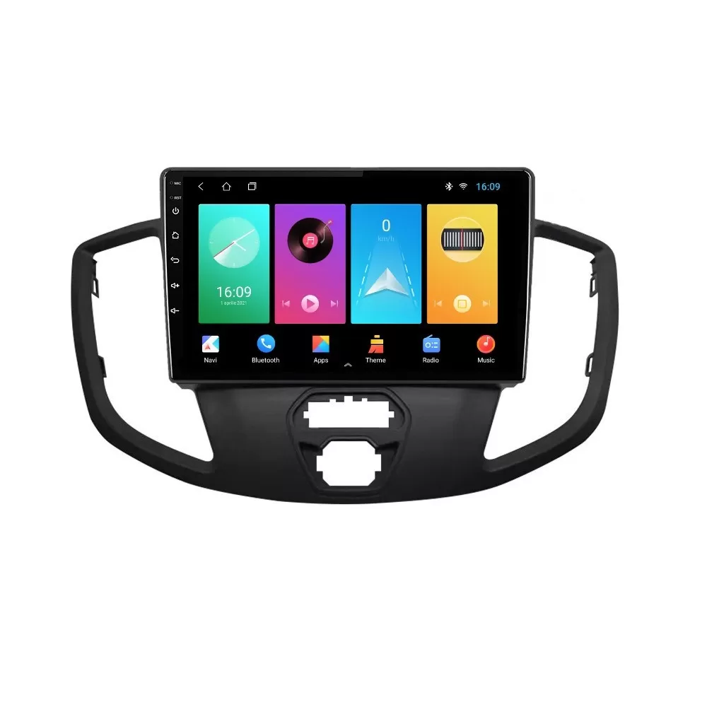 Navigatie dedicata cu Android Ford Transit 2014 - 2020, 1GB RAM, Radio GPS Dual Zone, Display HD IPS 9