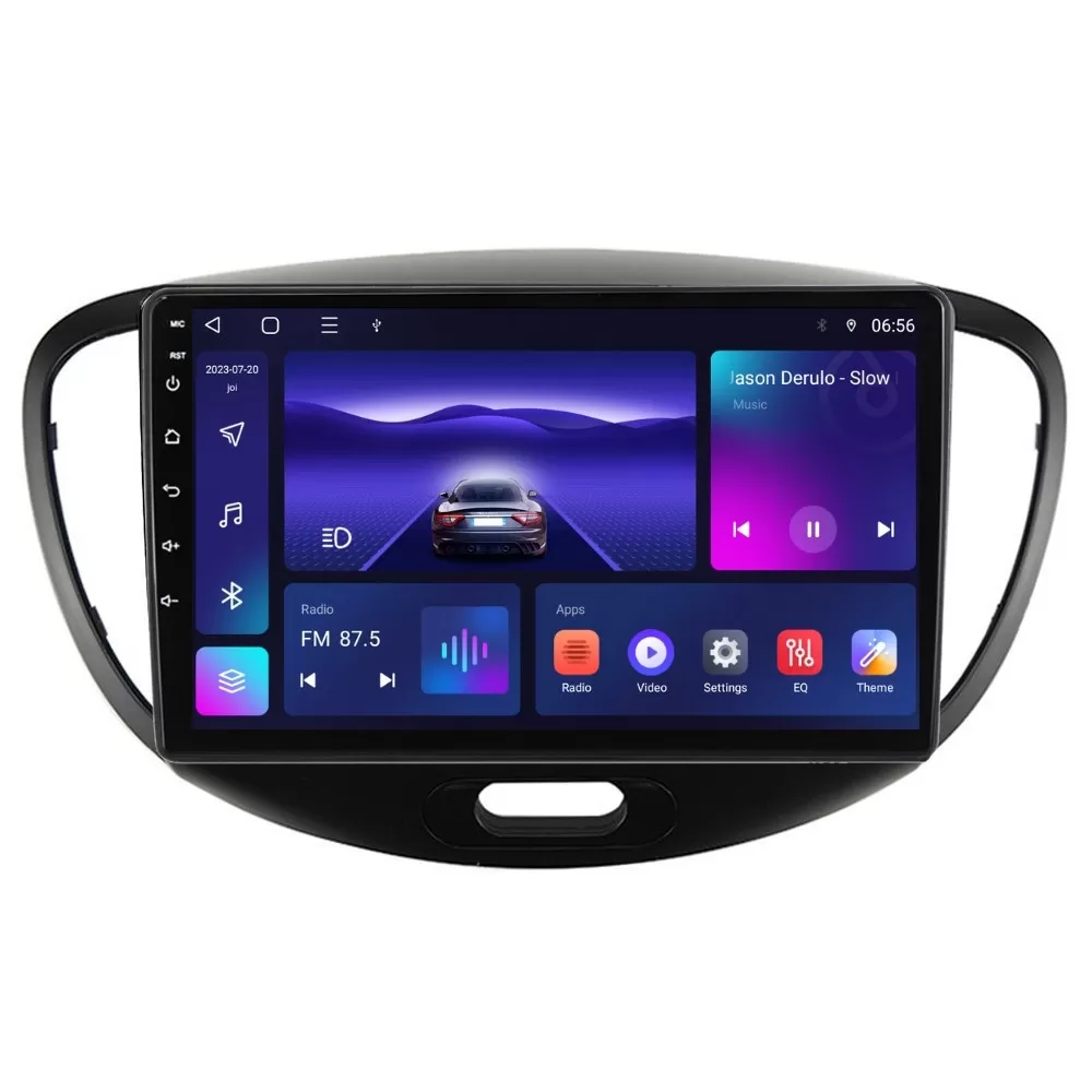 Navigatie dedicata cu Android Hyundai i10 2007 - 2013, 4GB RAM, Radio GPS Dual Zone, Display HD IPS 9
