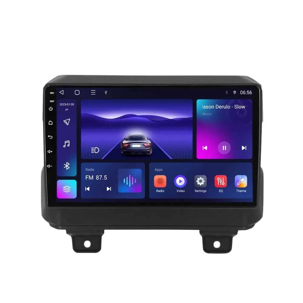 Navigatie dedicata cu Android Jeep Wrangler IV dupa 2018, 4GB RAM, Radio GPS Dual Zone, Display HD IPS 9