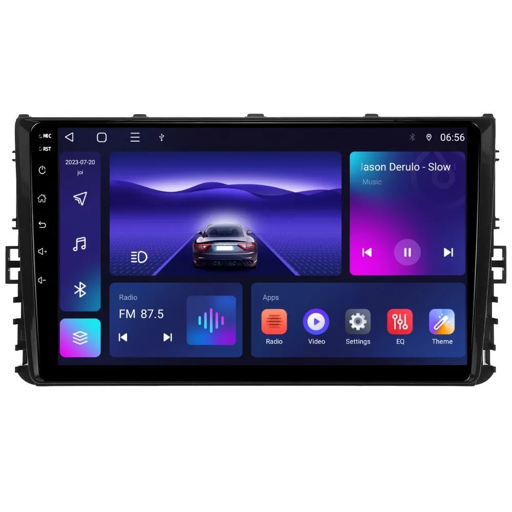 Navigatie dedicata cu Android VW Transporter Caravelle dupa 2020, 4GB RAM, Radio GPS Dual Zone, Display HD IPS 9