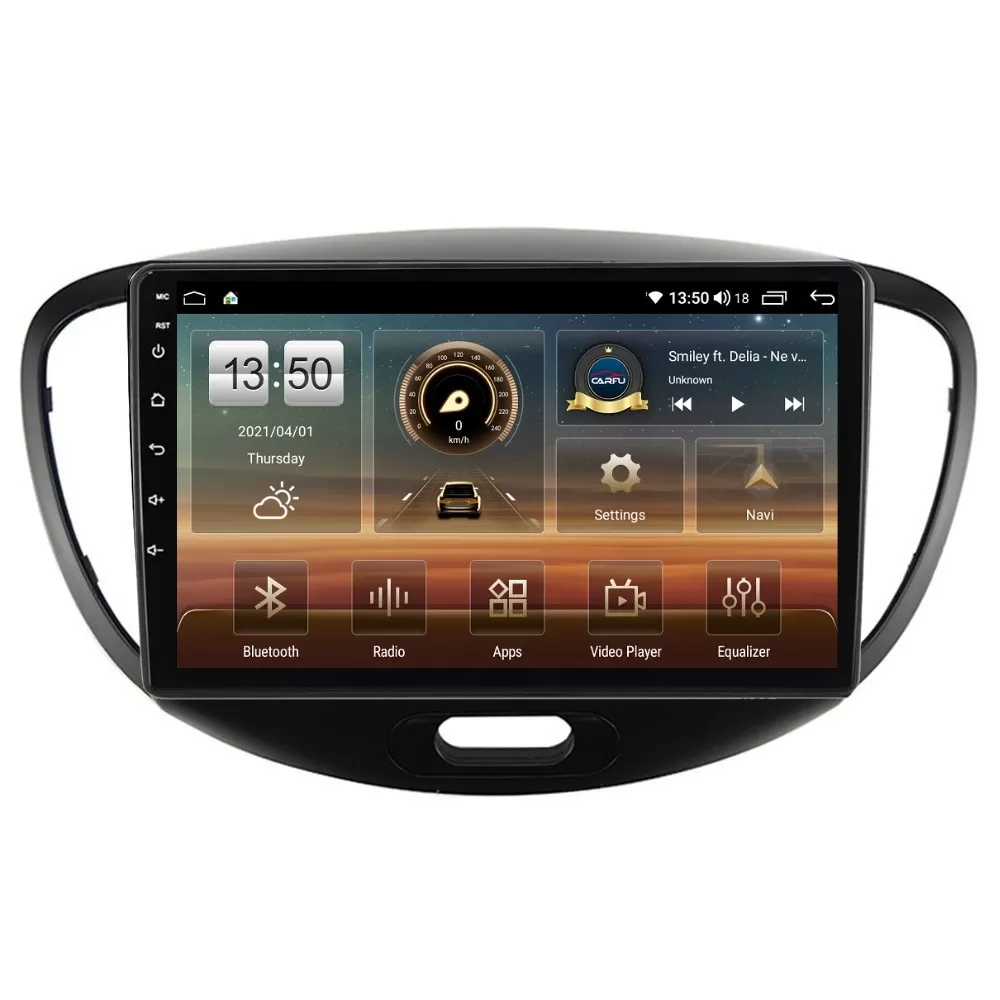 Navigatie dedicata cu Android Hyundai i10 2007 - 2013, 4GB RAM, Radio GPS Dual Zone, Display HD QLED 9