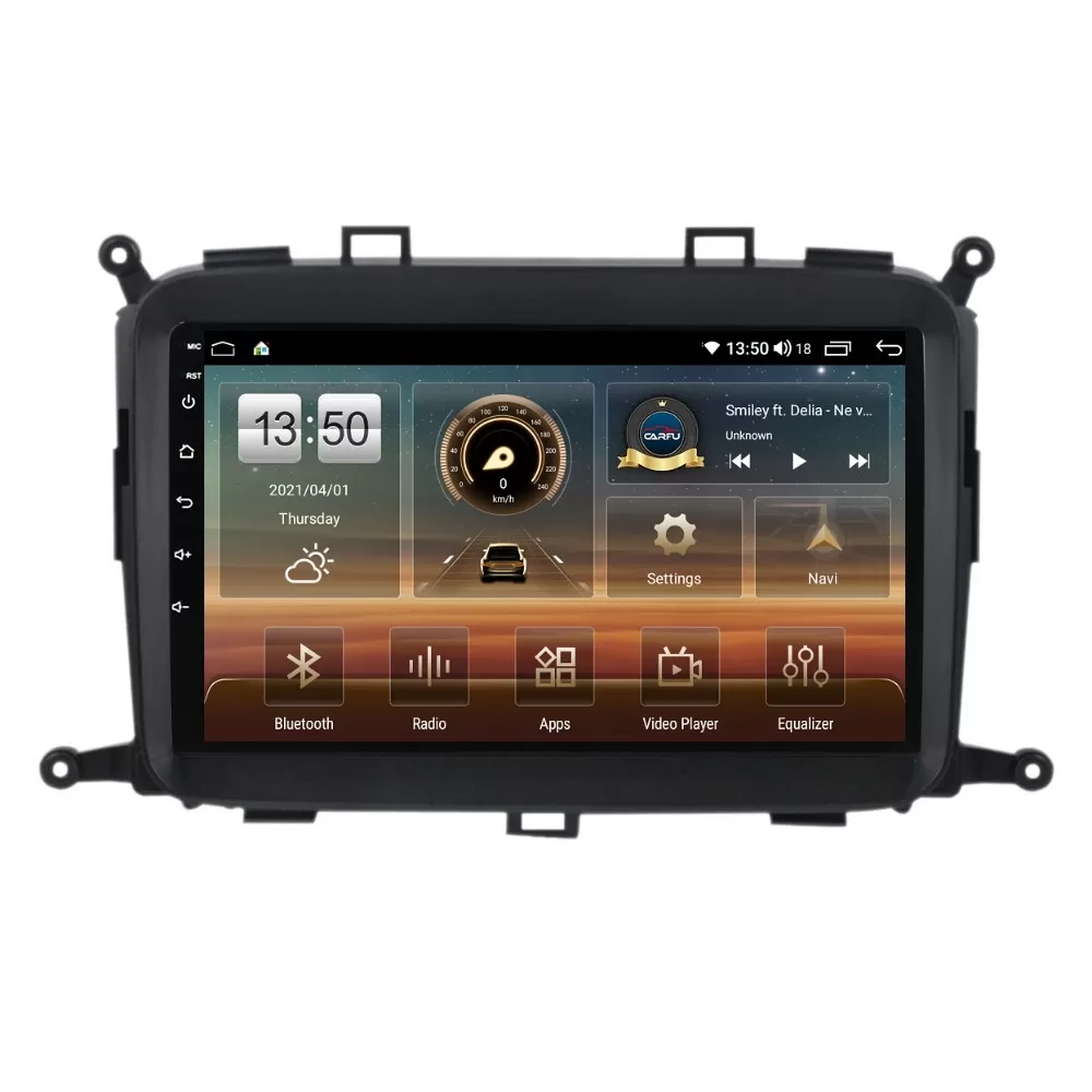 Navigatie dedicata cu Android Kia Carens IV 2013 - 2018, 4GB RAM, Radio GPS Dual Zone, Display HD QLED 9