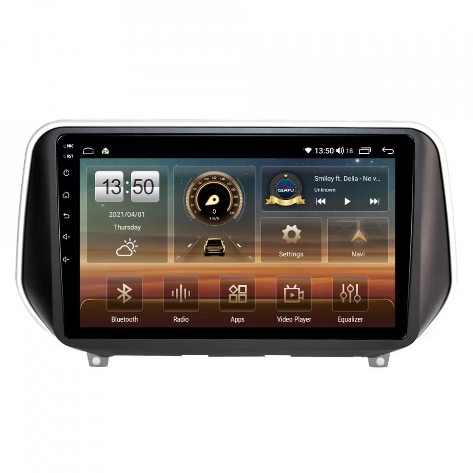 Navigatie dedicata cu Android Hyundai Santa Fe IV dupa 2018, 8GB RAM, Radio GPS Dual Zone, Display HD QLED 10