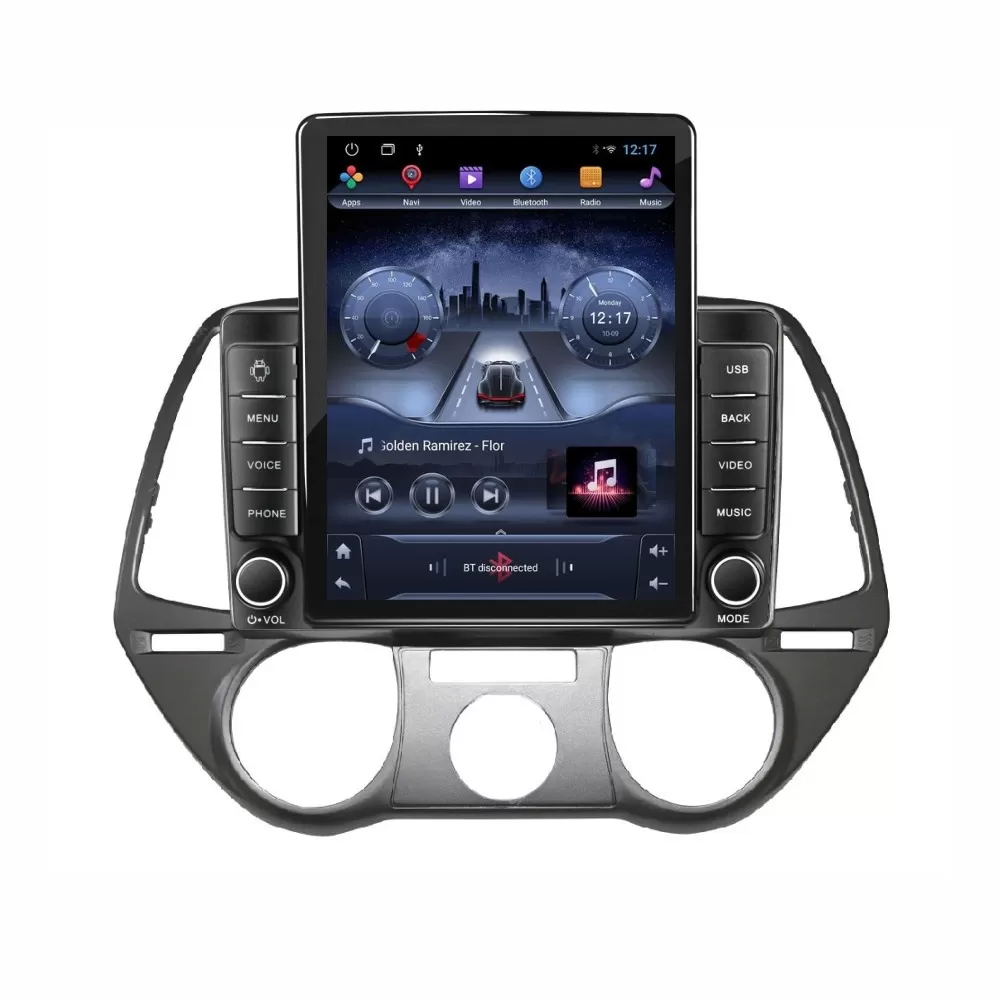 Navigatie dedicata cu Android Hyundai i20 2008 - 2012, clima manuala, 2GB RAM, Radio GPS Dual Zone, Touchscreen IPS 9.7