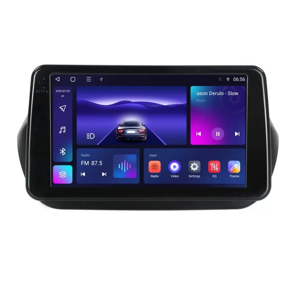 Navigatie dedicata cu Android Fiat Fiorino 2007 - 2021, 4GB RAM, Radio GPS Dual Zone, Display HD IPS 9