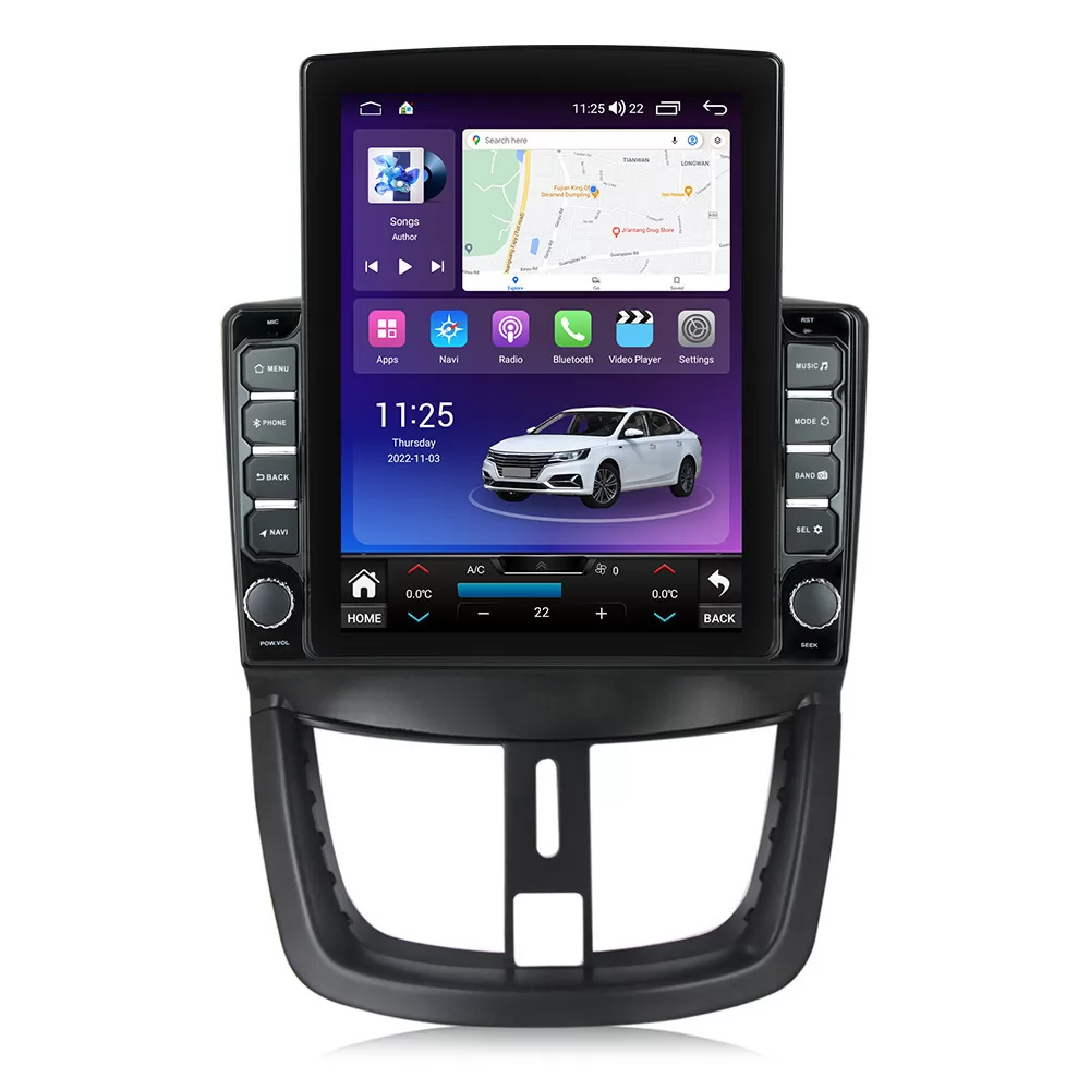 Navigatie dedicata cu Android Peugeot 206+ 2009 - 2014, 4GB RAM, Radio GPS Dual Zone, Touchscreen IPS 9.7
