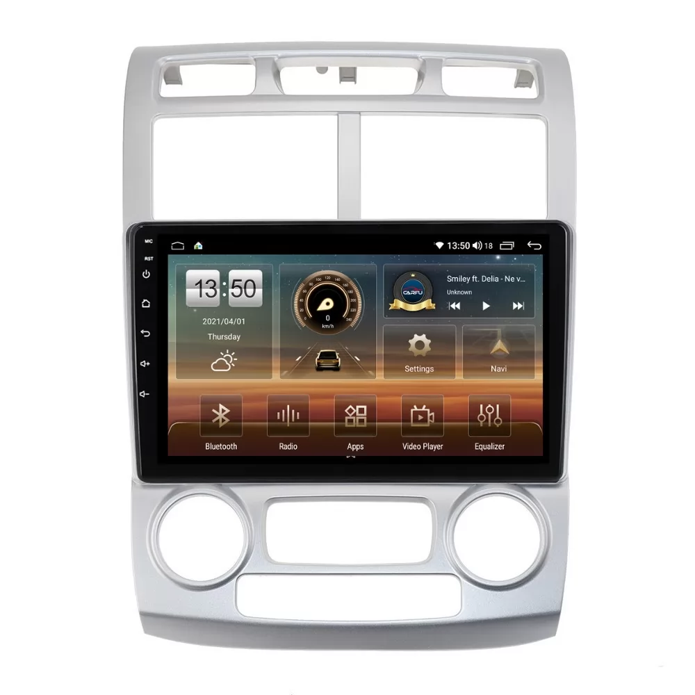 Navigatie dedicata cu Android KIA Sportage 2004 - 2010 fabricata in Coreea, clima automata, 6GB RAM, Radio GPS Dual Zone, Display HD QLED 9