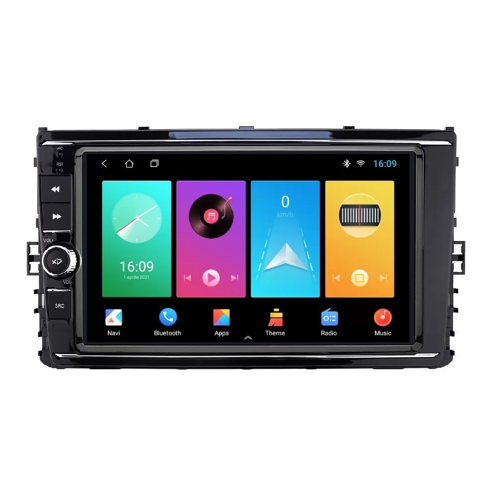 Navigatie dedicata cu Android VW Taigo dupa 2021, 2GB RAM, Radio GPS Dual Zone, Display HD IPS 9'' Touchscreen, Internet Wi-Fi, Bluetooth, MirrorLink, USB