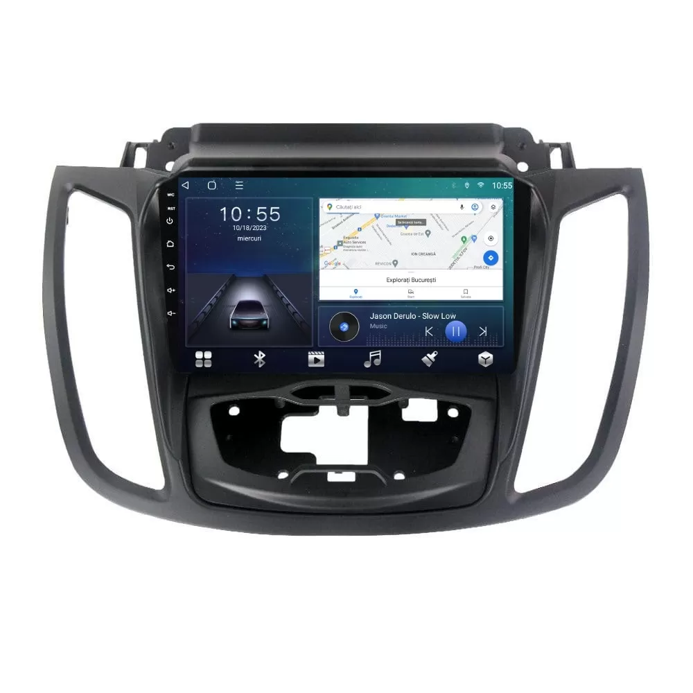 Navigatie dedicata cu Android Ford C-Max II Grand C-Max 2010 - 2019 cu navigatie originala, 2GB RAM, Radio GPS Dual Zone, Display HD QLED 9