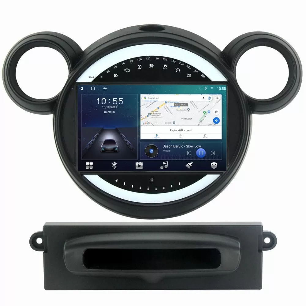 Navigatie dedicata cu Android Mini Countryman Paceman (R60, R61) 2010 - 2017, 2GB RAM, Radio GPS Dual Zone, Display HD QLED 9