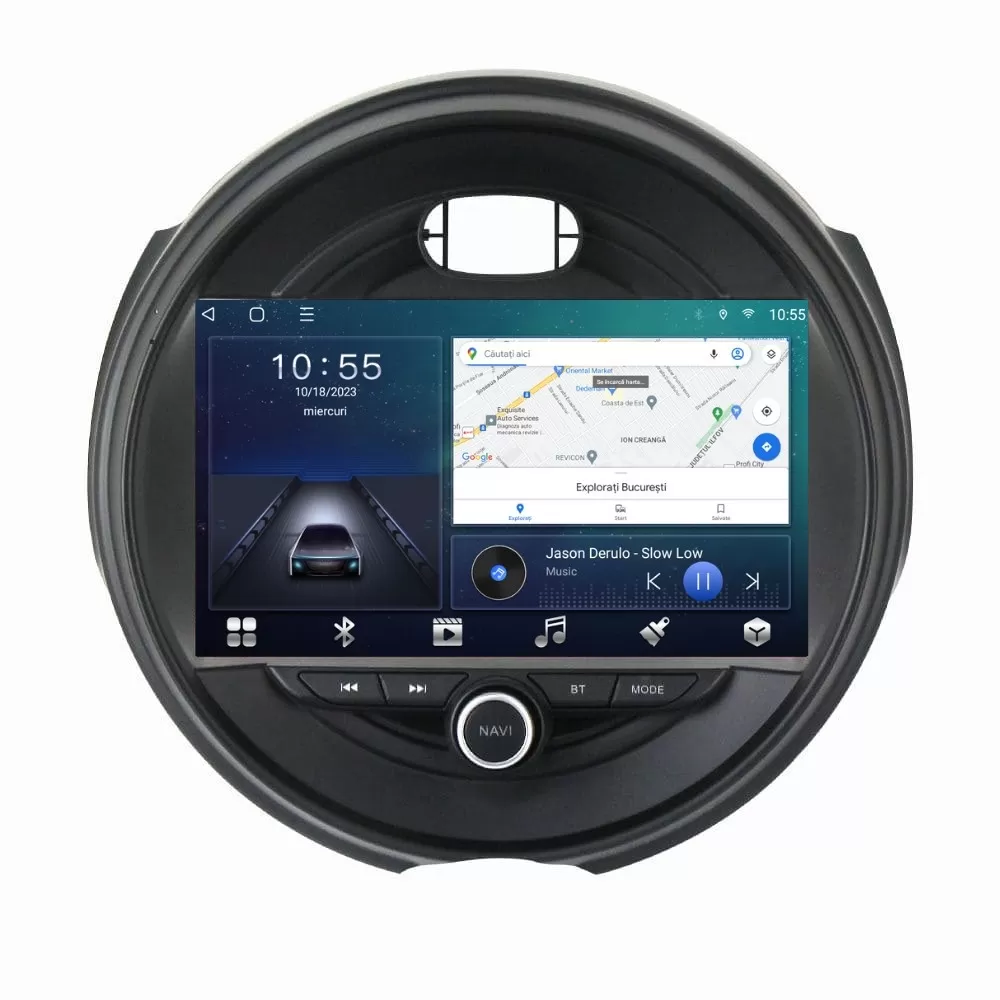 Navigatie dedicata cu Android Mini Cooper One (F55, F56, F57) 2014 - 2020, 2GB RAM, Radio GPS Dual Zone, Display HD QLED 9