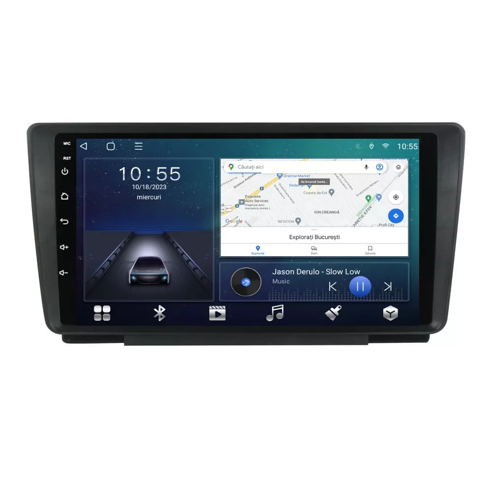 Navigatie dedicata cu Android Skoda Octavia II 2004 - 2013, 2GB RAM, Radio GPS Dual Zone, Display HD QLED 9