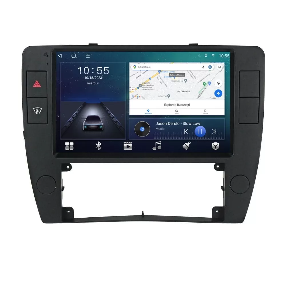Navigatie dedicata cu Android VW Passat B5.5 2001 - 2005, 2GB RAM, Radio GPS Dual Zone, Display HD QLED 9