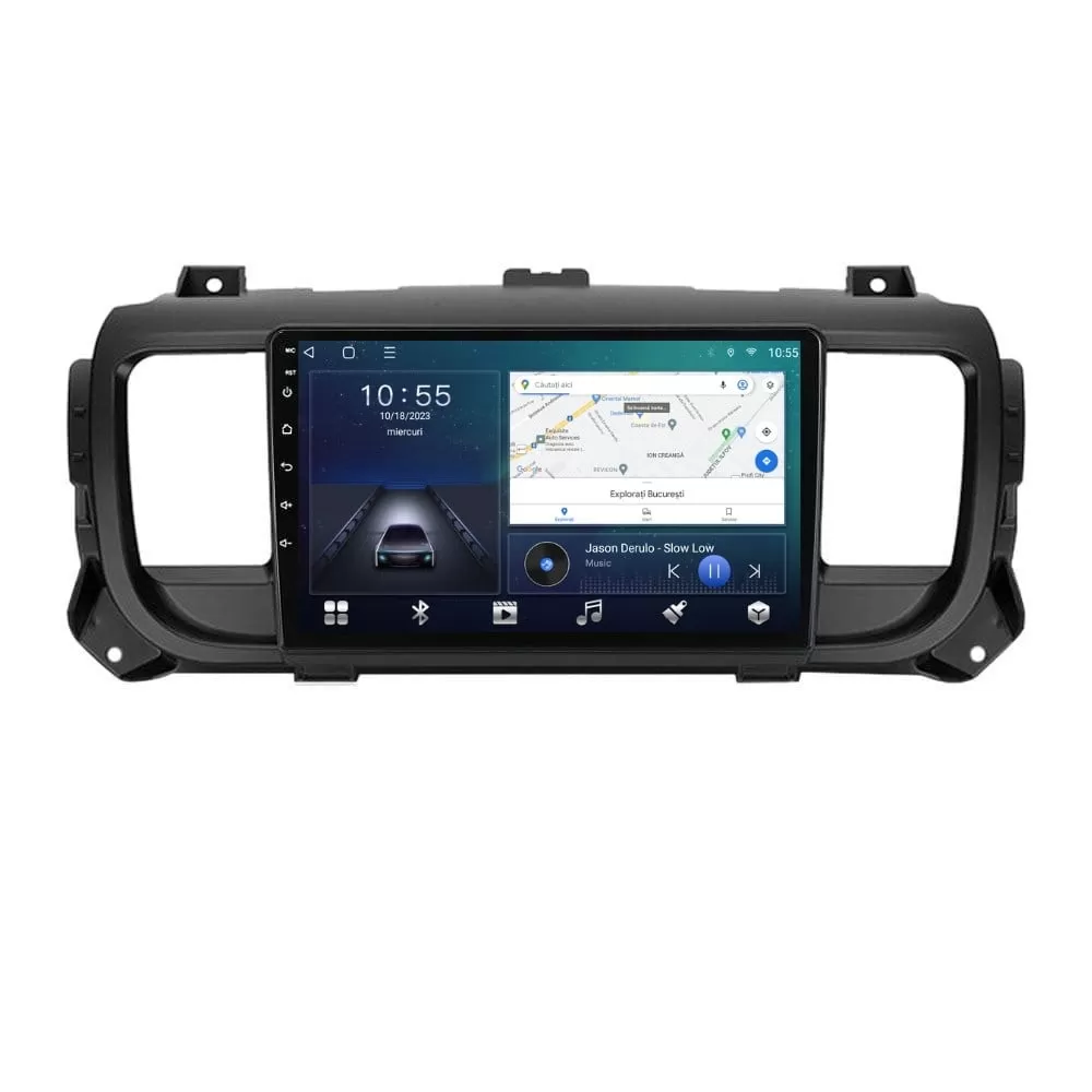 Navigatie dedicata cu Android Peugeot Expert dupa 2016, 2GB RAM, Radio GPS Dual Zone, Display HD QLED 9