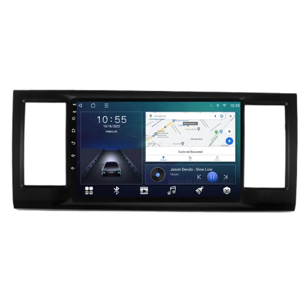 Navigatie dedicata cu Android VW Transporter Caravelle Multivan T6 2015 - 2020, 2GB RAM, Radio GPS Dual Zone, Display HD QLED 9