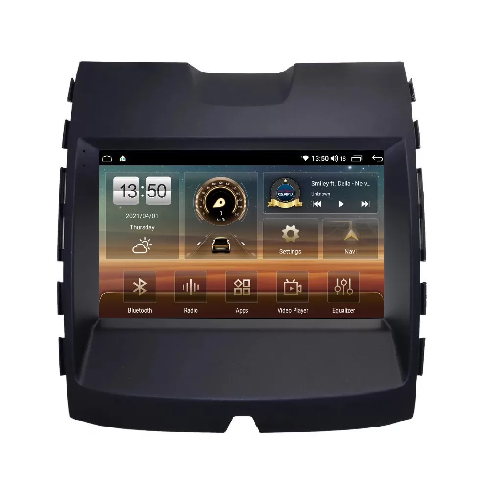 Navigatie dedicata cu Android Ford Edge 2016 - 2021 cu navigatie originala, 6GB RAM, Radio GPS Dual Zone, Display HD QLED 9