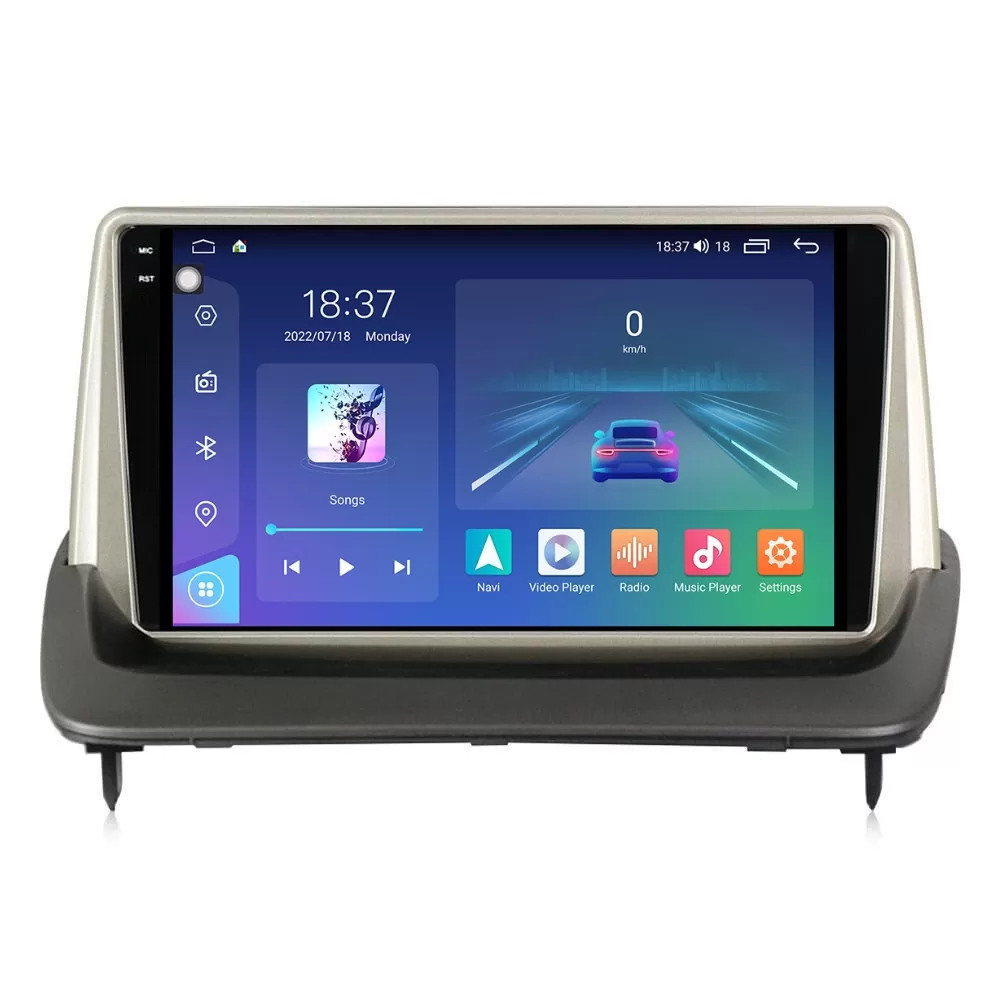 Navigatie dedicata cu Android Volvo C30 C70 II S40 II V50 2004 - 2013, 4GB RAM, Radio GPS Dual Zone, Display 2K QLED 9.5