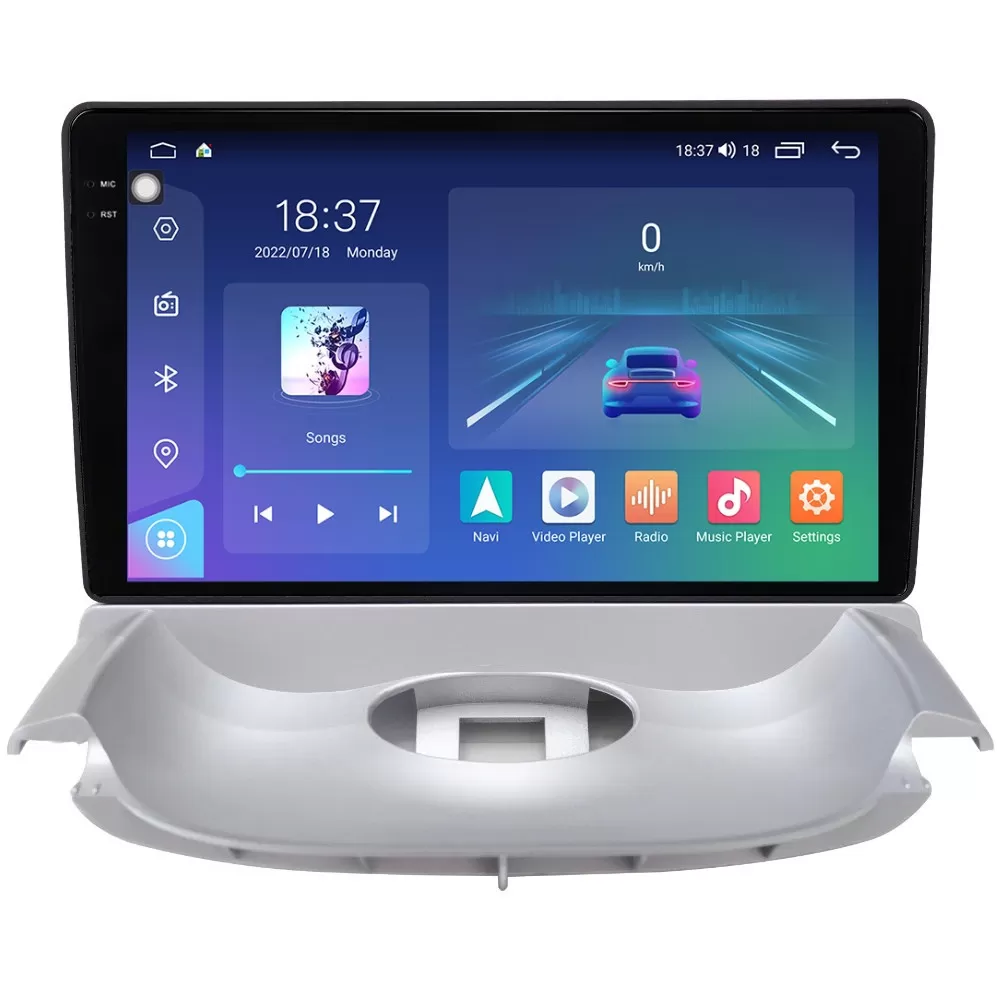 Navigatie dedicata cu Android Peugeot 206 1998 - 2009, 4GB RAM, Radio GPS Dual Zone, Display 2K QLED 9.5'' Touchscreen, Internet Wi-Fi si slot SIM 4G, Bluetooth, MirrorLink, USB