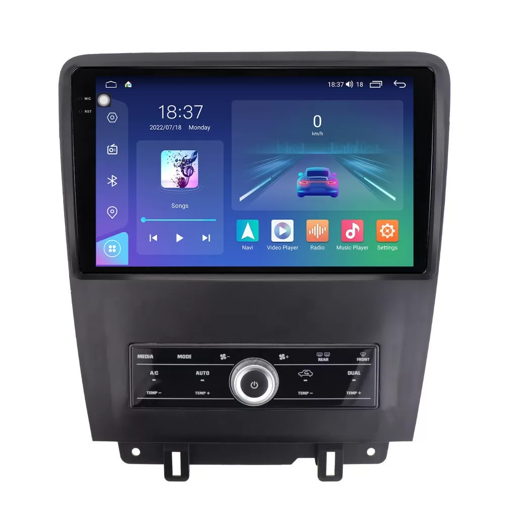Navigatie dedicata cu Android Ford Mustang 2009 - 2014, 8GB RAM, Radio GPS Dual Zone, Display 2K QLED 10.36