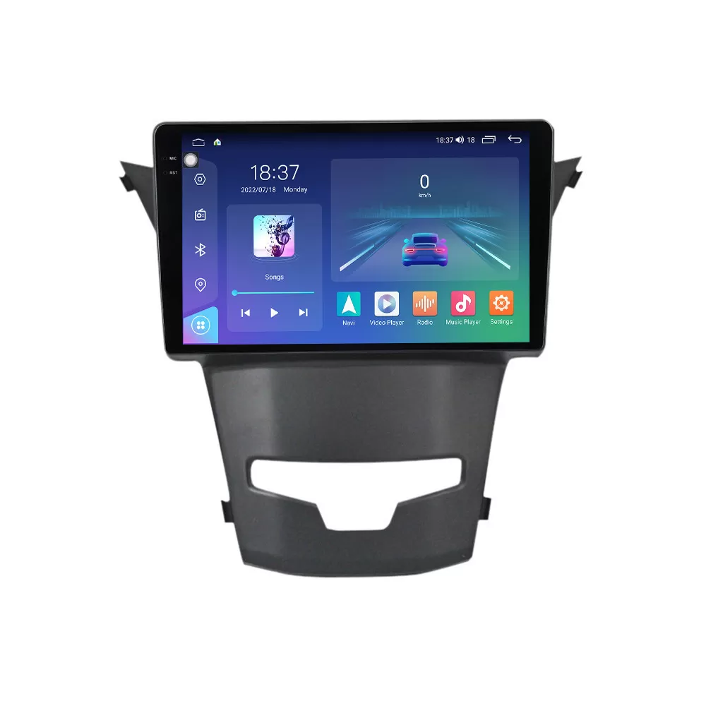 Navigatie dedicata cu Android Ssangyong Korando 2013 - 2019, 8GB RAM, Radio GPS Dual Zone, Display 2K QLED 9.5