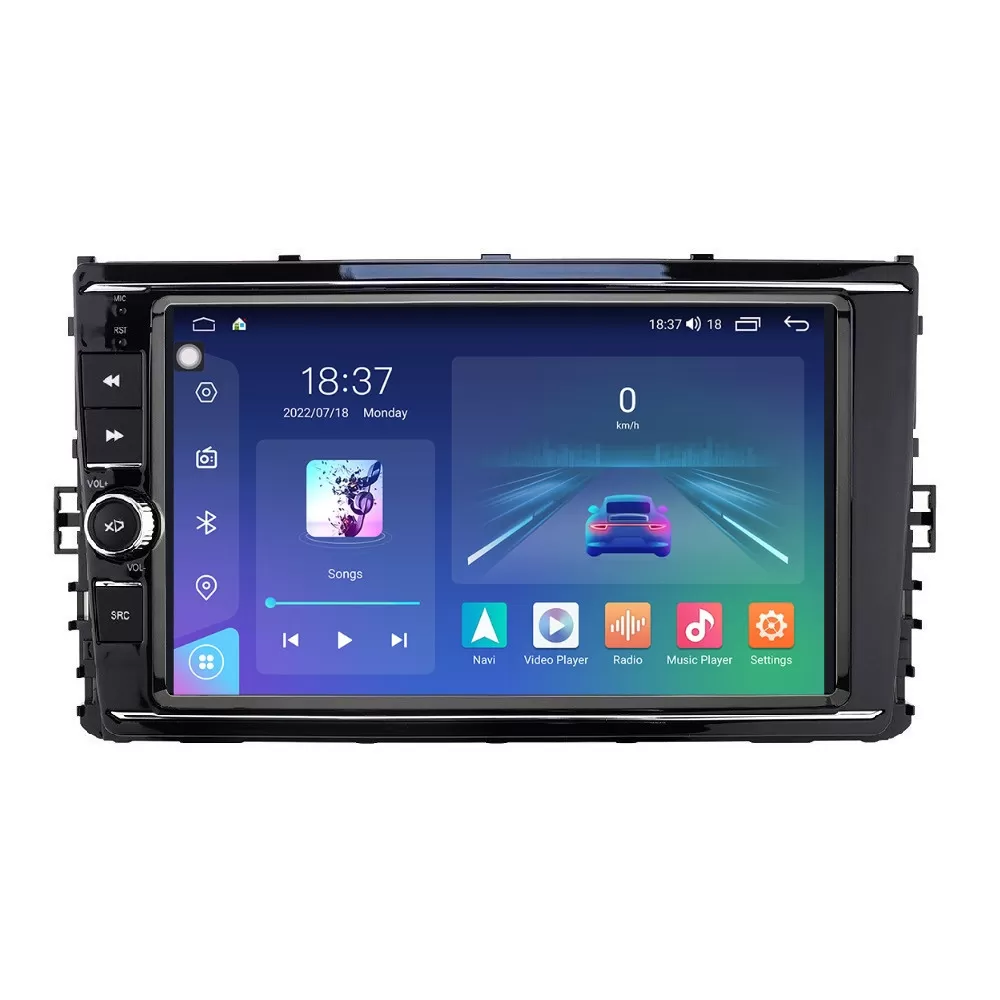 Navigatie dedicata cu Android VW Transporter Caravelle dupa 2020, 8GB RAM, Radio GPS Dual Zone, Display 2K QLED 9.5'' Touchscreen, Internet Wi-Fi si slot SIM 4G, Bluetooth, MirrorLink, USB