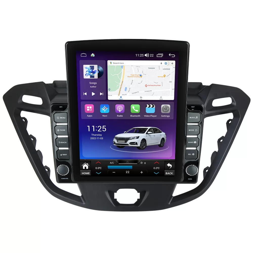 Navigatie dedicata cu Android Ford Transit Tourneo Custom 2012 - 2018, 8GB RAM, Radio GPS Dual Zone, Touchscreen IPS 9.7