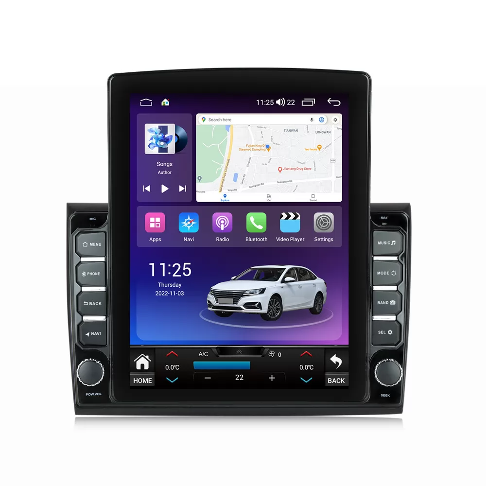 Navigatie dedicata cu Android Fiat Bravo 2007 - 2016, 8GB RAM, Radio GPS Dual Zone, Touchscreen IPS 9.7
