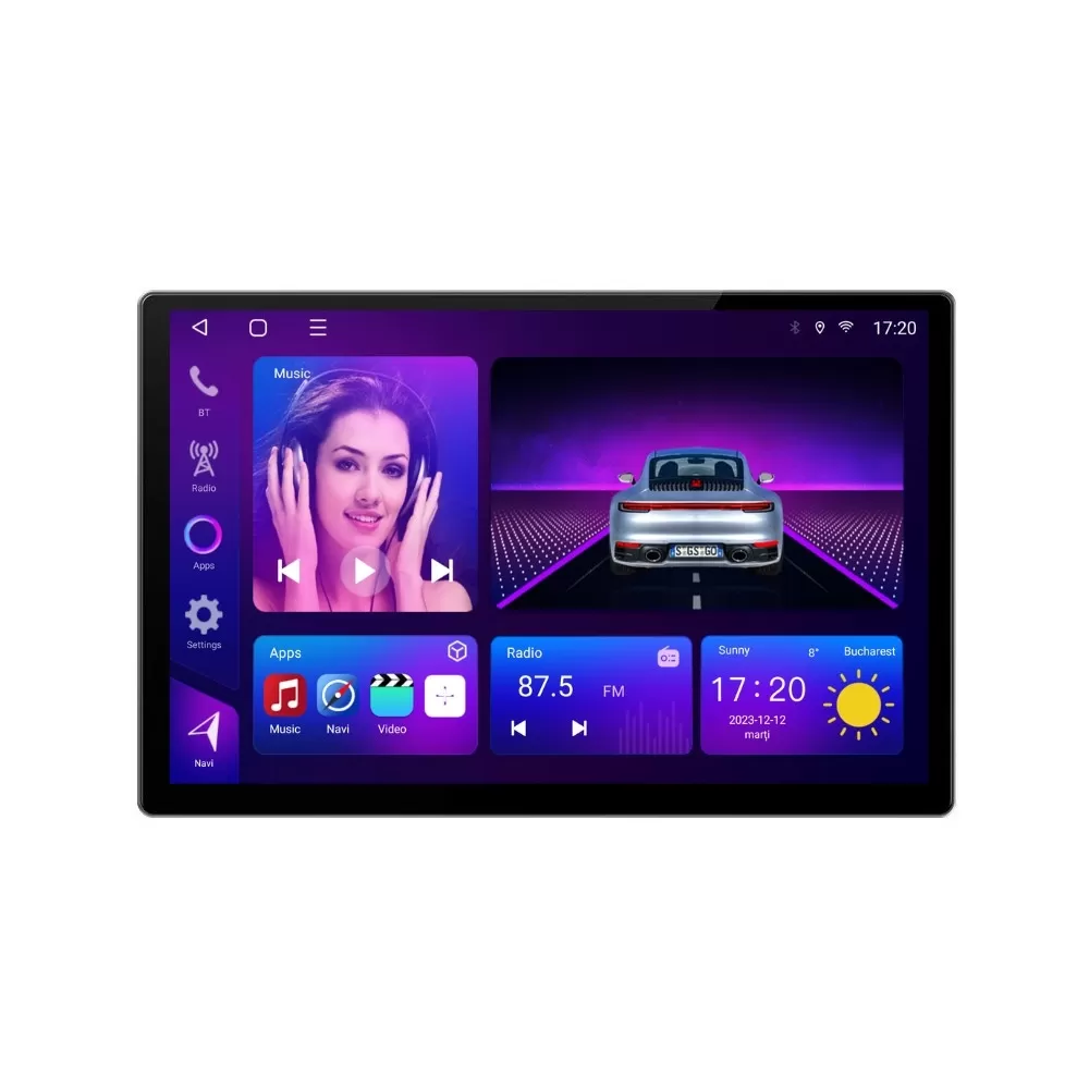 Navigatie dedicata cu Android Kia Soul 2009 - 2013, 2GB RAM, Radio GPS Dual Zone, Display 2K QLED 13