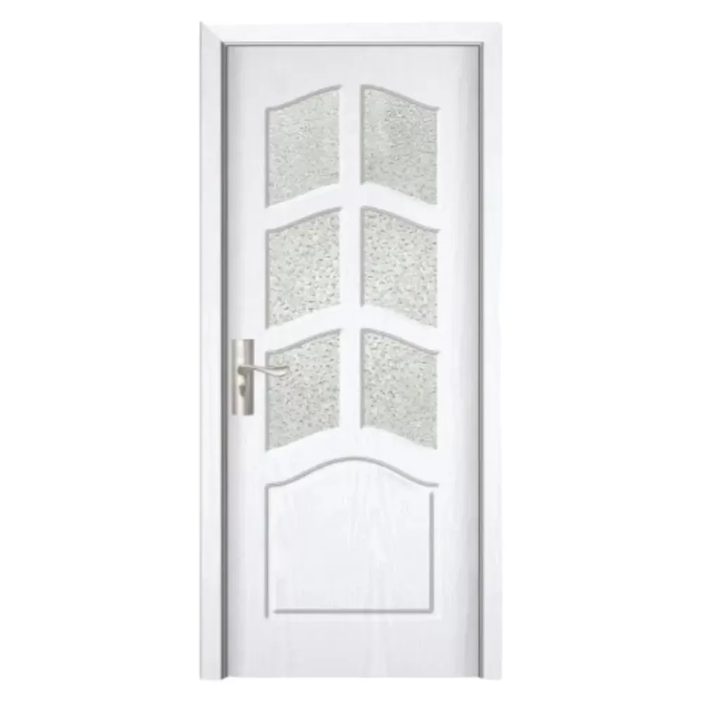 Usa Interior din MDF Novo Doors ND109, Cadru din Lemn Masiv, Geam Sablat, KIT COMPLET, Toc , Manere si balamale incluse (Culoare: Alb, Dimensiune: 80 cm, Toc: Reglabil 10 cm, Maner: Patrat auriu inchidere magnetica)
