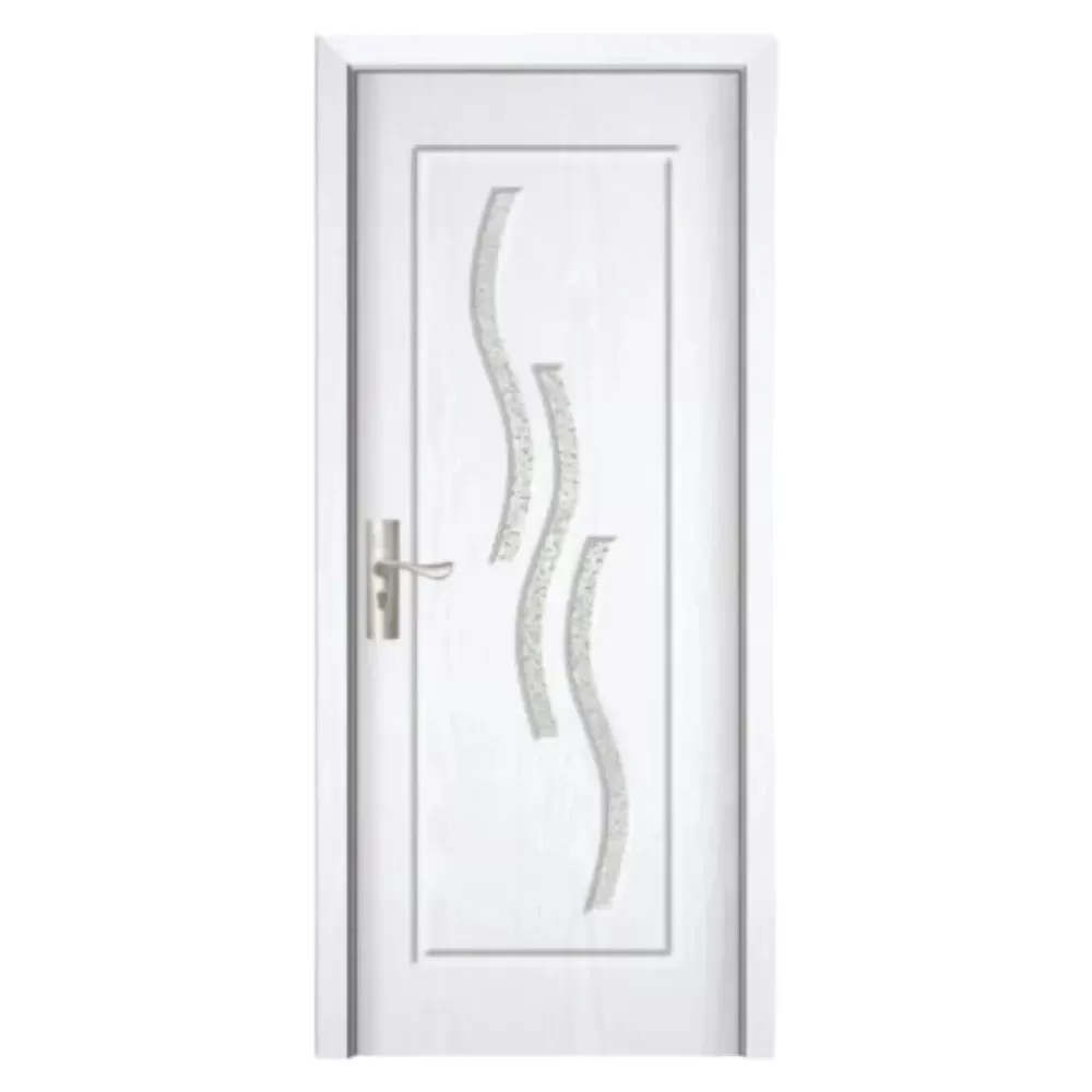 Usa Interior din MDF Novo Doors ND14, Cadru din Lemn Masiv, Geam Sablat, KIT COMPLET, Toc , Manere si balamale incluse (Culoare: Alb, Dimensiune: 70 cm, Toc: Reglabil 30 cm, Maner: Patrat auriu inchidere magnetica)