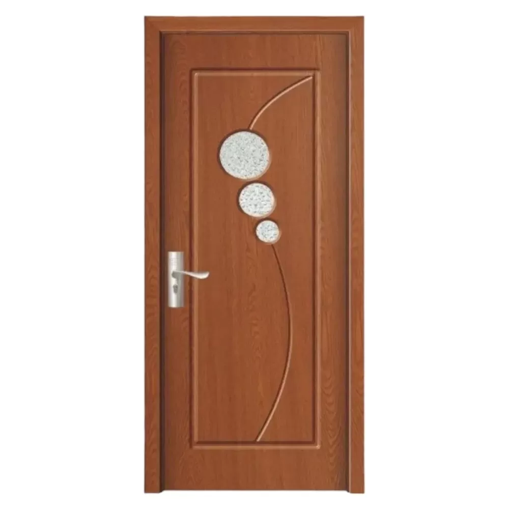 Usa Interior din MDF Novo Doors ND17, Cadru din Lemn Masiv, Geam Sablat, KIT COMPLET, Toc , Manere si balamale incluse (Culoare: Stejar Auriu, Dimensiune: 80 cm, Toc: Reglabil 30 cm, Maner: Patrat auriu inchidere magnetica)