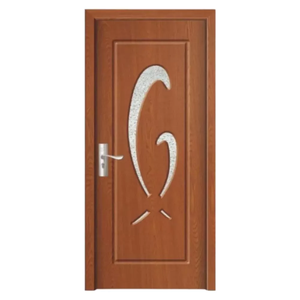 Usa Interior din MDF Novo Doors ND219, Cadru din Lemn Masiv, Geam Sablat, KIT COMPLET, Toc , Manere si balamale incluse (Culoare: Stejar Auriu, Dimensiune: 80 cm, Toc: Reglabil 10 cm, Maner: Patrat auriu inchidere magnetica)