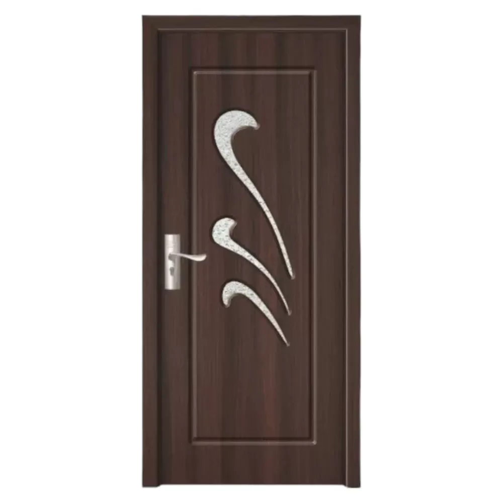 Usa Interior din MDF Novo Doors ND231, Cadru din Lemn Masiv, Geam Sablat, KIT COMPLET, Toc , Manere si balamale incluse (Culoare: Wenge, Dimensiune: 70 cm, Toc: Reglabil 30 cm, Maner: Patrat auriu inchidere magnetica)